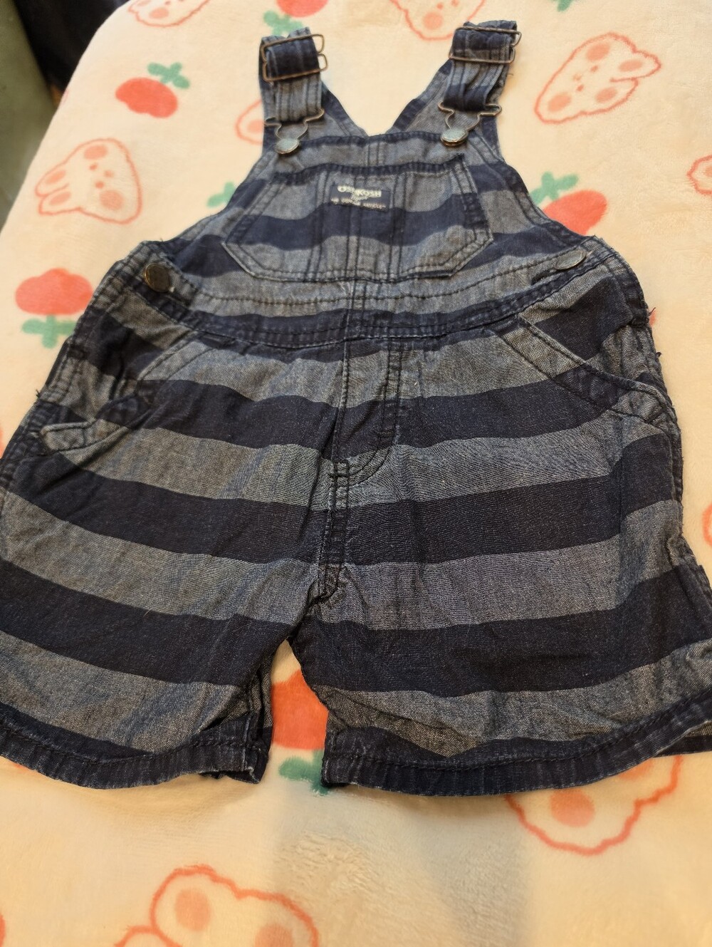 Osh Kosh B'gosh Overalls Shorts 2t Stripe Toddler Boys